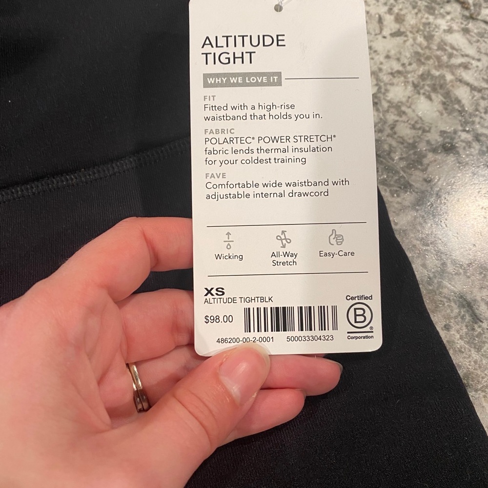 Athleta women’s Altitude tights size XS
